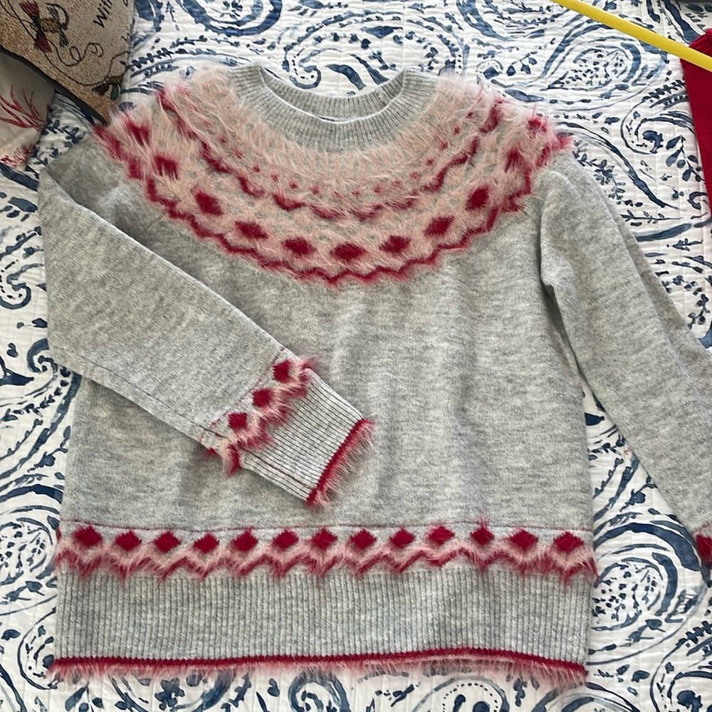 Fate Pink & Grey Sweater